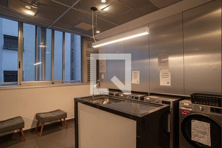 Studio para alugar com 24m², 1 quarto e sem vaga Studio para alugar com 24m², 1 quarto e sem vagaLavanderia