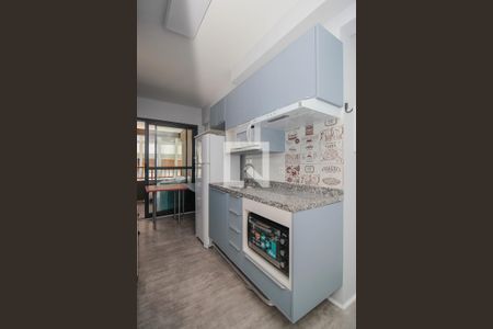Cozinha de kitnet/studio para alugar com 1 quarto, 27m² em Jardim Paulista, São Paulo