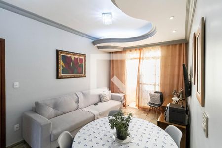 Sala  de apartamento à venda com 3 quartos, 90m² em Castelo, Belo Horizonte