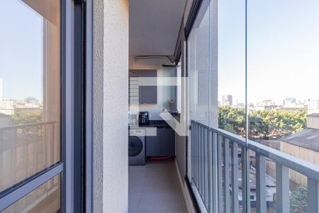 Sacada Sala de apartamento à venda com 1 quarto, 40m² em Industrial Centro, Osasco