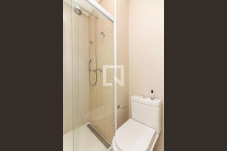 Banheiro  de kitnet/studio para alugar com 1 quarto, 40m² em Pinheiros, São Paulo