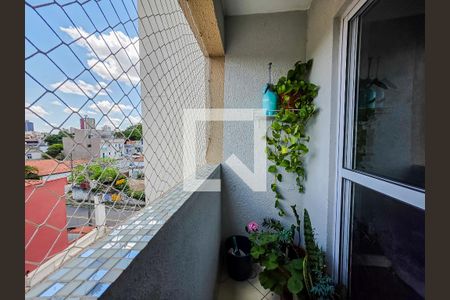Varanda da Sala  de apartamento para alugar com 2 quartos, 56m² em Vila Alpina, Santo André