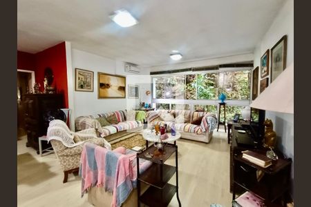 Sala de apartamento à venda com 3 quartos, 125m² em Lagoa, Rio de Janeiro