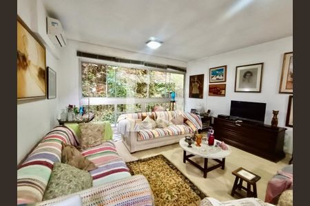 Sala de apartamento à venda com 3 quartos, 125m² em Lagoa, Rio de Janeiro
