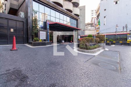 Apartamento para alugar com 36m², 1 quarto e 1 vaga Apartamento para alugar com 36m², 1 quarto e 1 vagaFachada e portaria