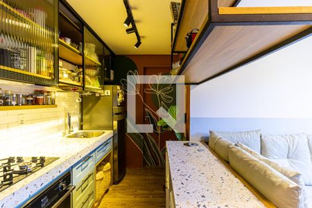 Cozinha de apartamento à venda com 1 quarto, 26m² em Vila Buarque, São Paulo