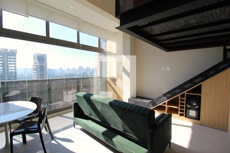 Sala/Cozinha de kitnet/studio à venda com 1 quarto, 43m² em Moema, São Paulo