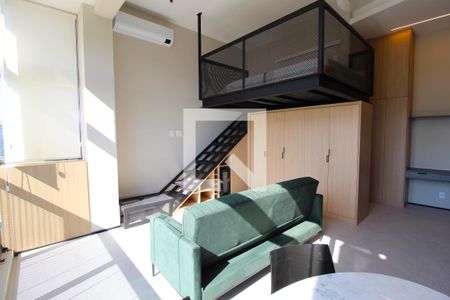 Sala/Cozinha de kitnet/studio à venda com 1 quarto, 43m² em Moema, São Paulo