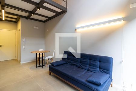 Sala/Cozinha de apartamento à venda com 1 quarto, 43m² em Jardim das Bandeiras, São Paulo
