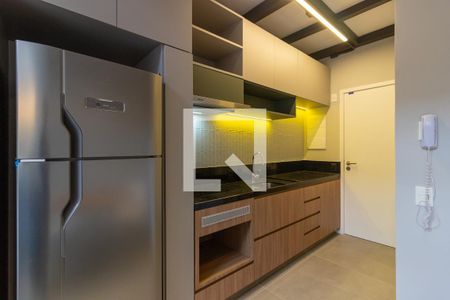 Sala/Cozinha de apartamento à venda com 1 quarto, 43m² em Jardim das Bandeiras, São Paulo