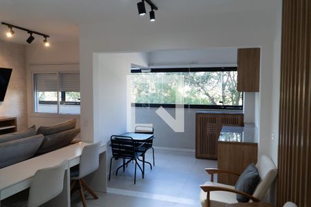 Sala de apartamento à venda com 1 quarto, 64m² em Vila Andrade, São Paulo