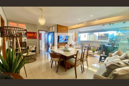 Sala de apartamento à venda com 4 quartos, 120m² em Buritis, Belo Horizonte