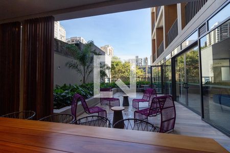 Studio para alugar com 21m², 1 quarto e sem vaga Studio para alugar com 21m², 1 quarto e sem vagaÁrea Comum - Churrasqueira