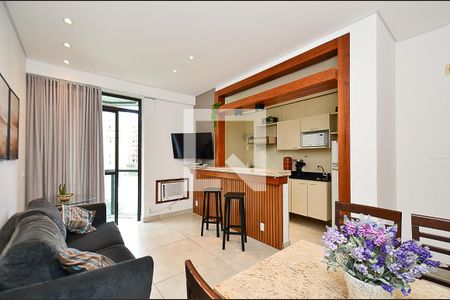 Sala Ambientes de apartamento à venda com 1 quarto, 44m² em Savassi, Belo Horizonte