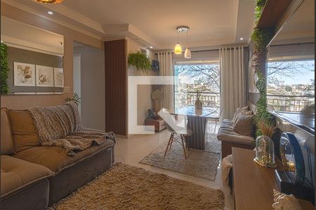 sala de apartamento à venda com 3 quartos, 75m² em Vila Caraguatá, São Paulo