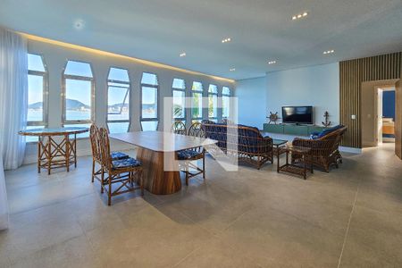 Sala de apartamento para alugar com 3 quartos, 152m² em Península, Guarujá