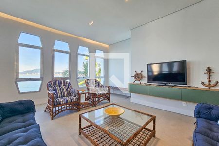 Sala de apartamento para alugar com 3 quartos, 152m² em Península, Guarujá