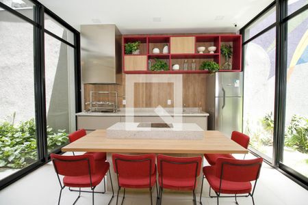 Studio à venda com 28m², 1 quarto e sem vagaÁrea Comum - Espaço Gourmet