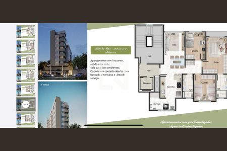 Apartamento à venda com 3 quartos, 74m² em Pampulha, Belo Horizonte