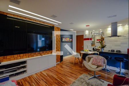 Sala de apartamento à venda com 2 quartos, 96m² em Vila Alvaro Marques, São Bernardo do Campo