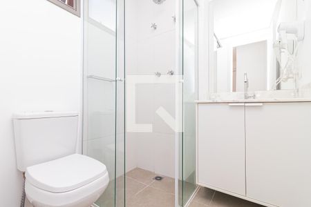 Banheiro de kitnet/studio para alugar com 1 quarto, 30m² em Consolação, São Paulo