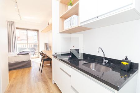 Studio para alugar com 25m², 1 quarto e sem vaga Studio para alugar com 25m², 1 quarto e sem vagaCozinha