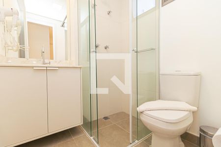 Studio para alugar com 30m², 1 quarto e sem vaga Studio para alugar com 30m², 1 quarto e sem vagaBanheiro