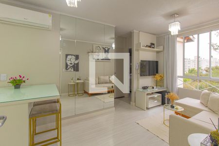 Sala de apartamento à venda com 2 quartos, 48m² em Bairro Fátima, Canoas