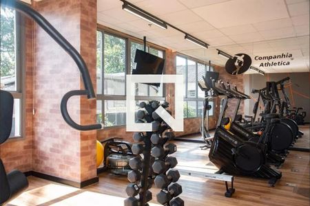 Studio para alugar com 27m², 1 quarto e sem vaga Studio para alugar com 27m², 1 quarto e sem vagaÁrea comum - Academia