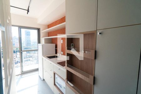 Cozinha de kitnet/studio para alugar com 1 quarto, 27m² em Vila Mariana, São Paulo