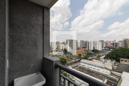 Varanda da Sala de apartamento à venda com 1 quarto, 27m² em Indianópolis, São Paulo