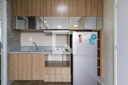 Cozinha de apartamento à venda com 1 quarto, 27m² em Indianópolis, São Paulo