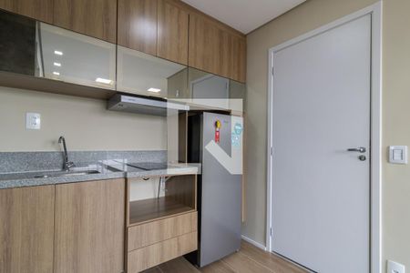 Cozinha de apartamento à venda com 1 quarto, 27m² em Indianópolis, São Paulo