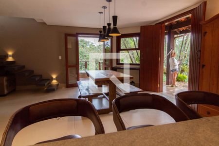 SALA DE JANTAR de casa de condomínio para alugar com 4 quartos, 348m² em Parque Jatibaia (sousas), Campinas