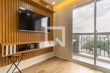 Sala de apartamento à venda com 1 quarto, 27m² em Indianópolis, São Paulo