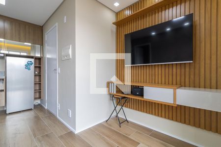 Sala de apartamento à venda com 1 quarto, 27m² em Indianópolis, São Paulo