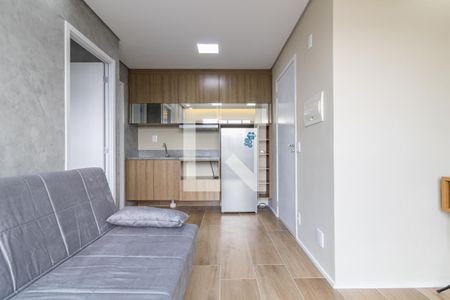 Sala - Cozinha de apartamento à venda com 1 quarto, 27m² em Indianópolis, São Paulo