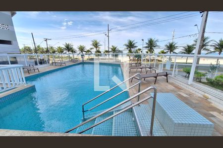Área comum - Piscina de apartamento para alugar com 1 quarto, 41m² em Maracanã, Praia Grande