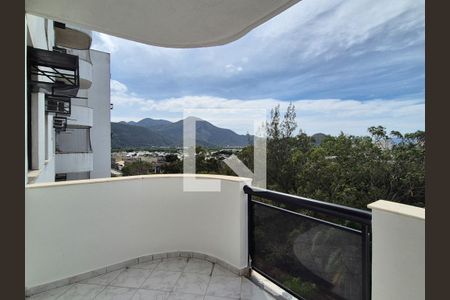 Varanda da sala  de apartamento à venda com 2 quartos, 70m² em Recreio dos Bandeirantes, Rio de Janeiro