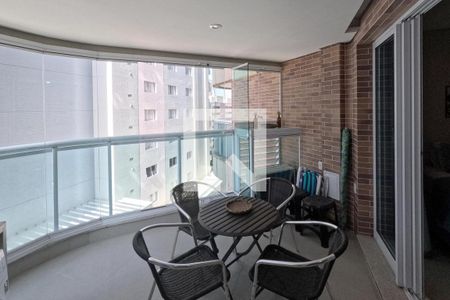 Varanda Gourmet de apartamento para alugar com 1 quarto, 42m² em Gonzaga, Santos