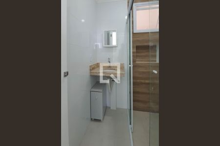 Banheiro da Suíte de apartamento à venda com 1 quarto, 28m² em Vila Paulicéia, São Paulo