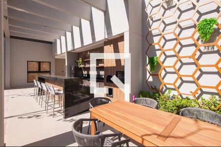 Área comum -Churrasqueira de apartamento para alugar com 1 quarto, 24m² em Pinheiros, São Paulo