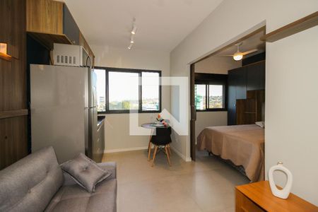 Sala/Cozinha de kitnet/studio à venda com 1 quarto, 29m² em Pinheiros, São Paulo