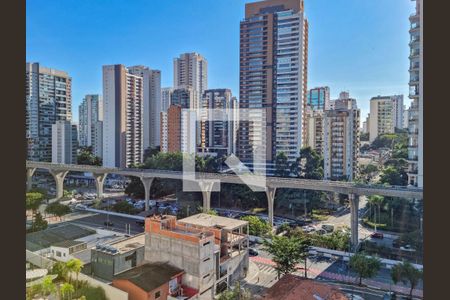 Vista da Varanda da Sala de apartamento para alugar com 4 quartos, 138m² em Brooklin, São Paulo