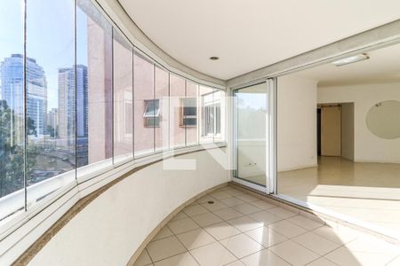 Varanda da Sala de apartamento para alugar com 4 quartos, 138m² em Brooklin, São Paulo