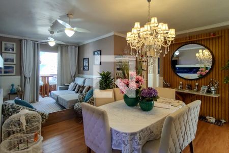 Sala de apartamento para alugar com 3 quartos, 140m² em Tupi, Praia Grande