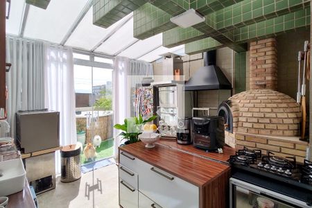 Cozinha de apartamento para alugar com 3 quartos, 140m² em Tupi, Praia Grande