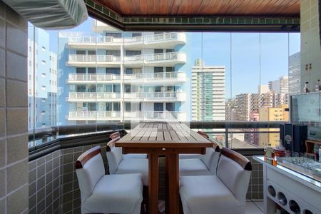 Sacada Sala de apartamento para alugar com 3 quartos, 140m² em Tupi, Praia Grande