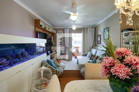 Sala de apartamento para alugar com 3 quartos, 140m² em Tupi, Praia Grande