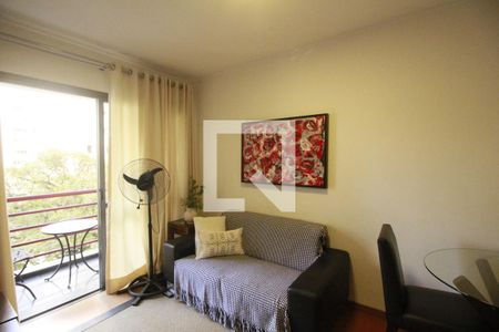 Sala de apartamento à venda com 1 quarto, 35m² em Moema, São Paulo